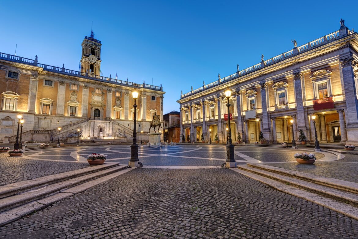 Piazza del Campidoglio a Roma e Musei Capitolini